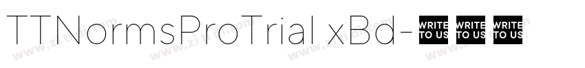 TTNormsProTrial xBd字体转换